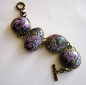 Bracelet by Susan-White using the Organic CaBezel mold