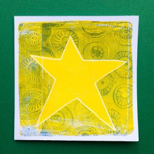 Gelli Arts Star Card