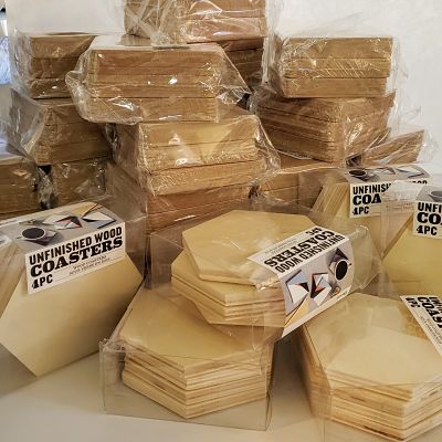 DIY Coasters in packs of 6