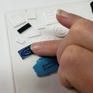 Custom Name Stamps for polymer clay