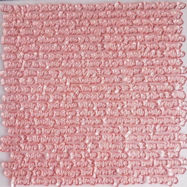 Love Letter to Myself Texture Stamp