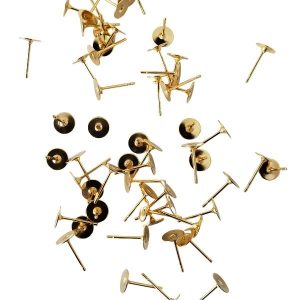 Stud with 6mm flat pad base