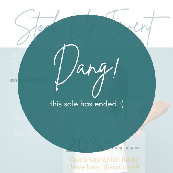 Dang this sale has ended