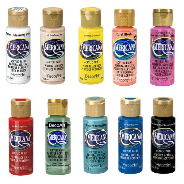 Decoart Paint - Americana Premium Matte Set of 10 X 2oz