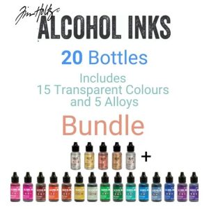 Tim Holtz alcohol ink bundle 15 trans + 5 alloy