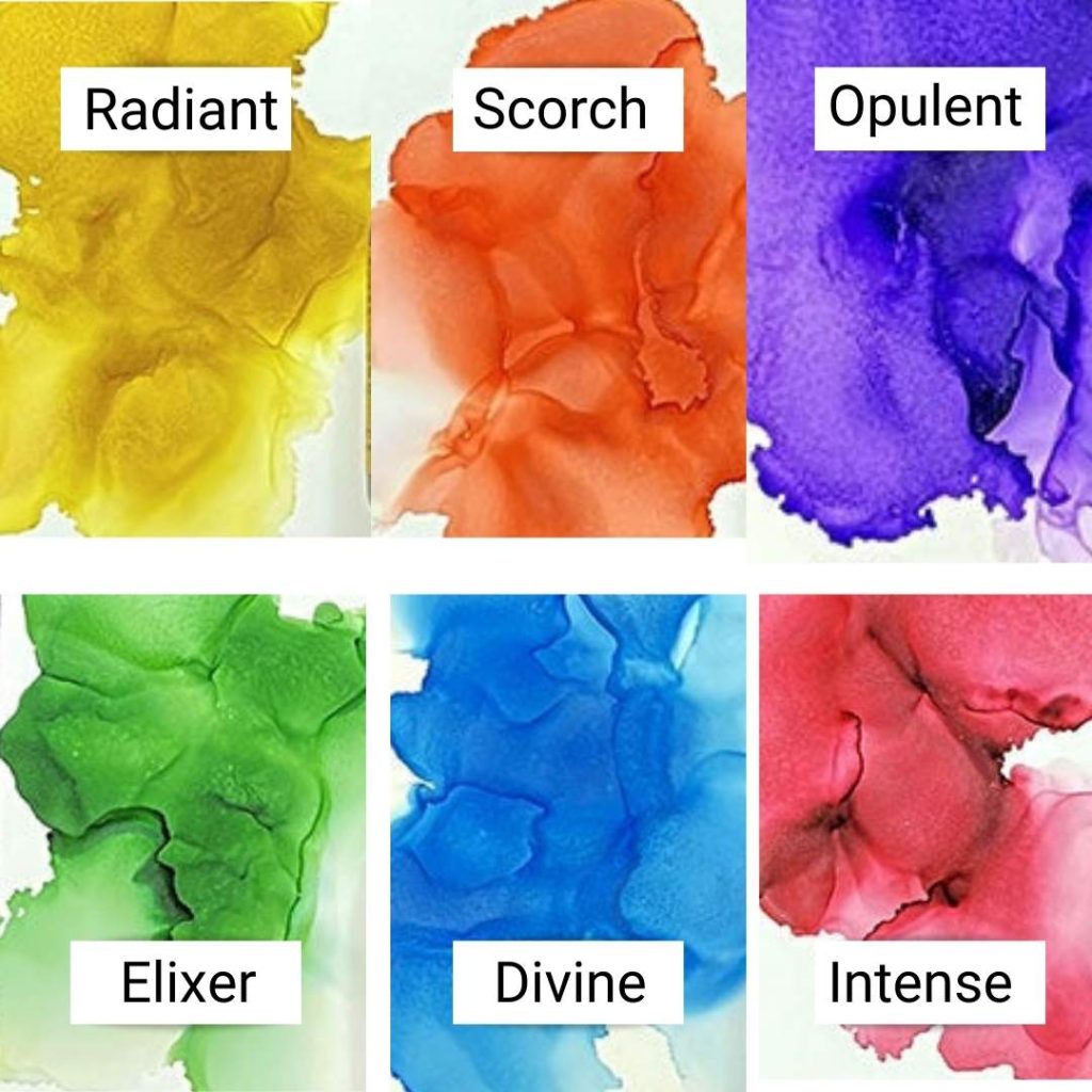 The 6 New Pearl Alcohol Ink Colours
