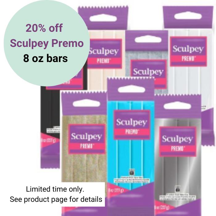 Sculpey Premo polymer clay sale on all 8oz bars
